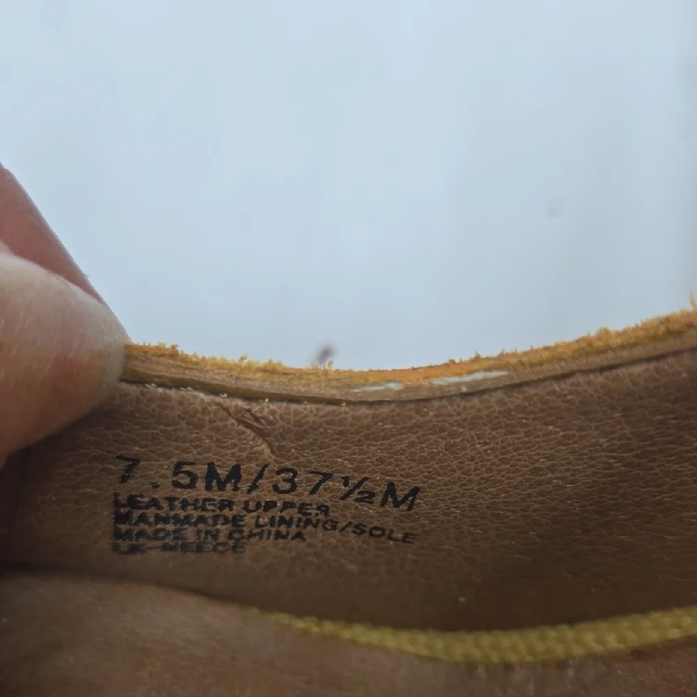 Lucky Brand Yellow Suede Platform Heels Size 7.5 - Picture 5 of 15